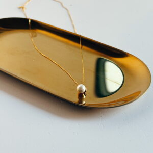 JEWELLERY - Gold Pearl Necklace (Sterling Silver)