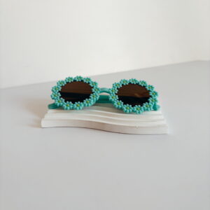 🌸Sunglasses - Little Girls Round Turquoise  glasses