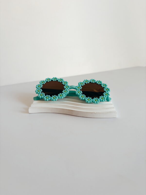 🌸Sunglasses - Little Girls Round Turquoise  glasses