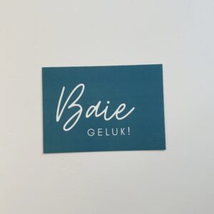 🌸'Baie Geluk' - Post Card