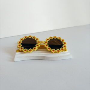 🌸Sunglasses - Little Girls Yellow round Daisies