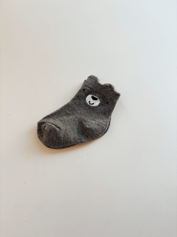 🌸Baby Socks - Grey Bear