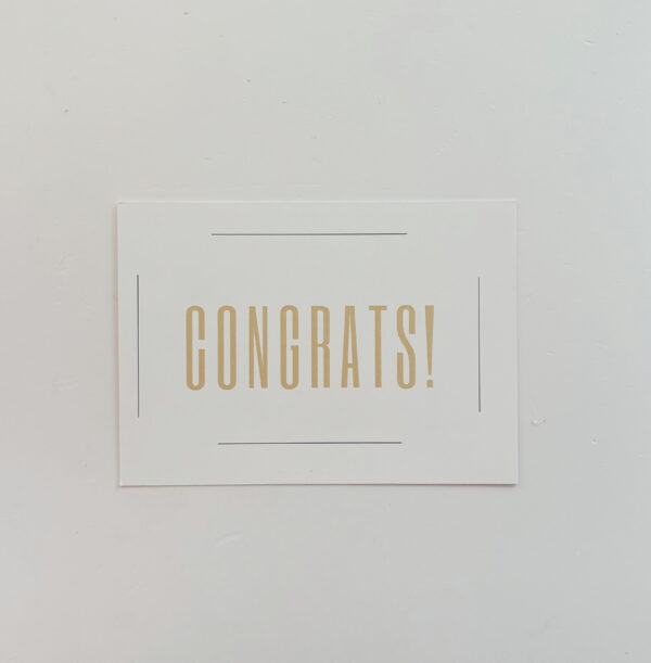 🌸Congrats (Colour) - Post Card