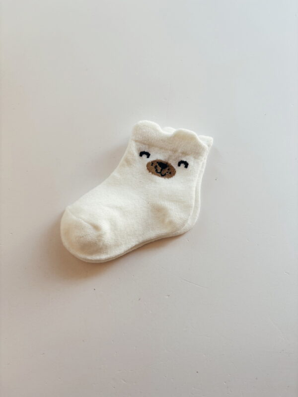 🌸Baby Socks - White Bear