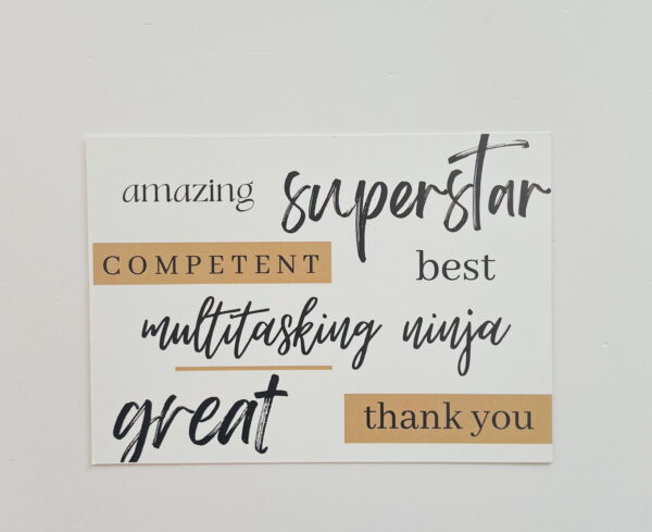 🌸Amazing, superstar - thank you - Post Card