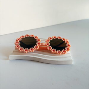 🌸Sunglasses - Little Girls Peachy Flower Round sunglasses
