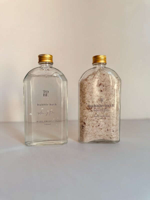 Body Product - TO BE Bath Salt ; Bubble Bath Combo 500 ml