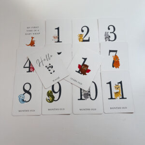 Baby Milestone Cards - English (White cards)