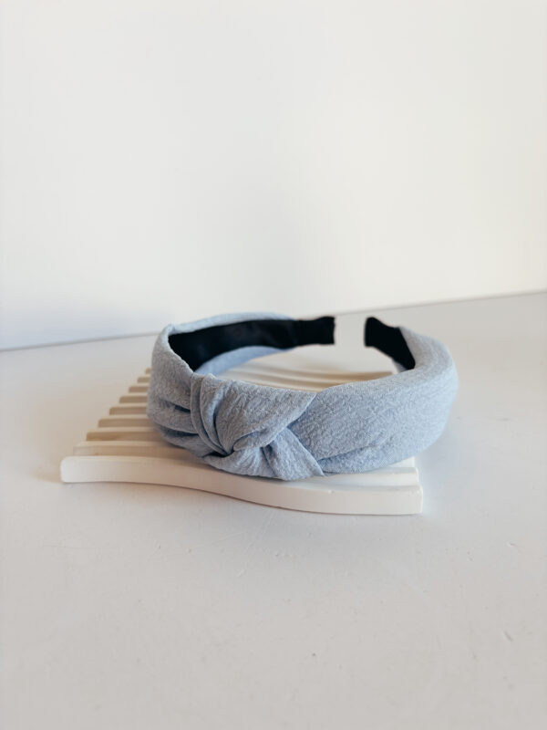 Alice Band - With Knot - Light Blue