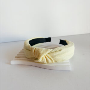 Alice Band - With Knot - Yellow