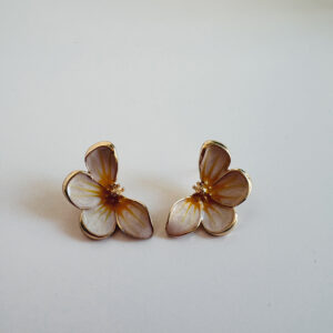 JEWELLERY - Earrings -Flower petal - Yellow
