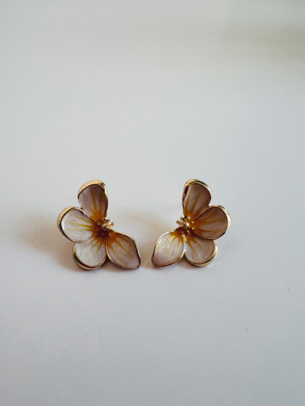 JEWELLERY - Earrings -Flower petal - Yellow