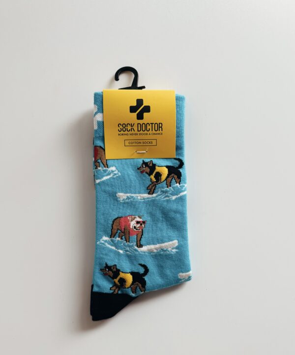 Socks - Sock Doctor- Dogs Surfing