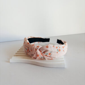 Alice Band - With Knot - With Pink Flowers