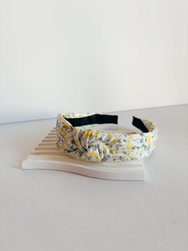 Alice Band - With Knot - With Yellow Flowers