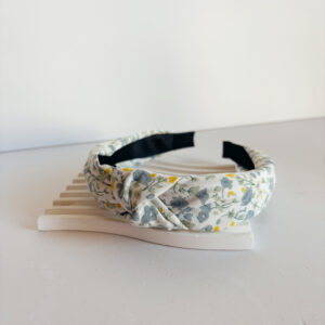 Alice Band - With Knot - With Blue Flowers