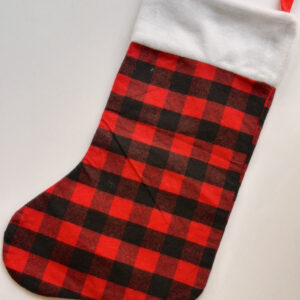 Christmas Sock Black (Red)