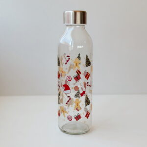 Bottle - Christmas Printed Glass