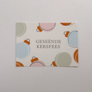 Geseënde Kersfees- Post Card (Colourful)