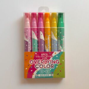 🎅🏻 Stationery - 6PCS Overlying Colour Pens