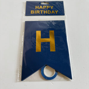 Stationery - Happy Birthday Banner (Blue)