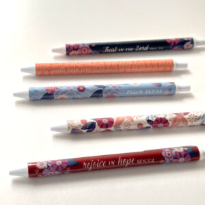 Stationery - Ladies Christian Art Ballpoint Pen x 1 (Darker Colours random selection)