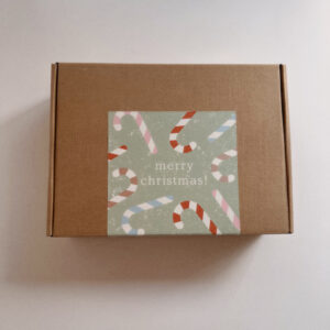 Large Brown Gift Box - Merry Christmas (24 x 32 x 8,5cm)