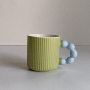 🎅🏻 Mug - Green with Blue Handle