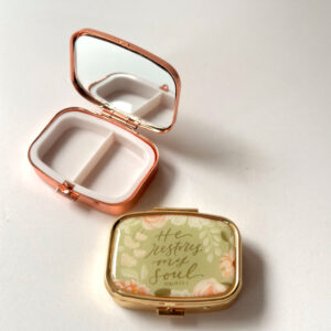 Pill Case - He Restores my Soul