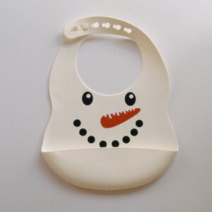Baby Bib - Silicone Snow Man