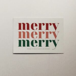 🎅🏻 Merry - Wishing you wealth, health & happiness- Post Card