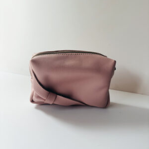 🎅🏻 Cosmetic Bag - Mini Genuine Leather Light Pink