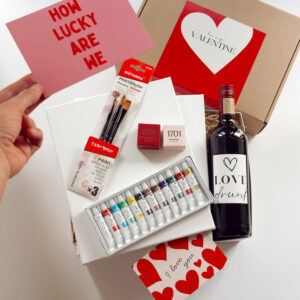 💝 Valentine's Wine Sip and Paint Gift Box