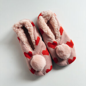 💝 Slippers - Pink with Red hearts