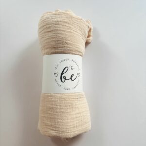 Baby Receiving Blanket - Cream