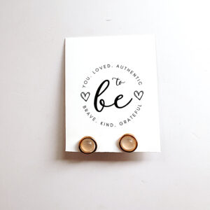 JEWELLERY - Earrings Pearl Gold Studs