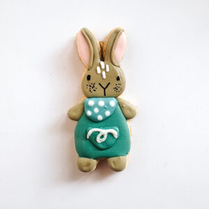 🐇Sweet Treats - Easter Bunny Blue Dress Cookie