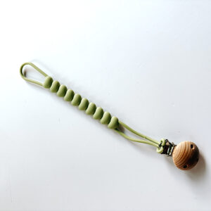 Baby Dummy Clip - Silicone Green