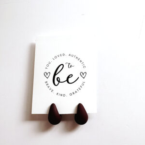 JEWELLERY - Teardrop Earrings Dark Purple