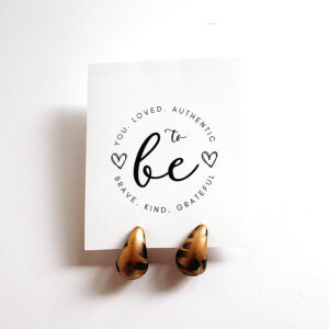 JEWELLERY - Teardrop Earrings Gold With Speckles