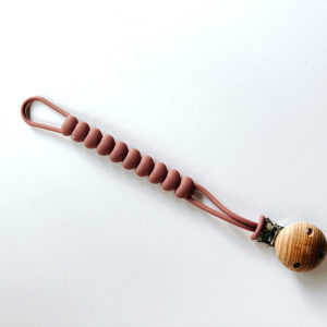 Baby Dummy Clip - Silicone Pink