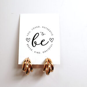 JEWELLERY - Earrings Cluster Gold Hoops