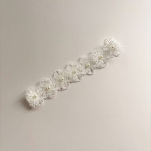 Bride Garter Lace with Flowers and pearls