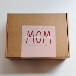 💐Large Brown Gift Box -  Happy Mother's Day (24 x 32 x 8,5cm)