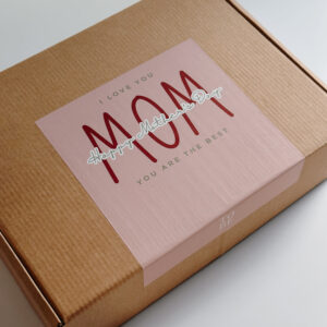 💐Large Brown Gift Box -  Happy Mother's Day (24 x 32 x 8,5cm)