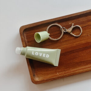 💐Key Ring Lip Balm - Loved (Green)