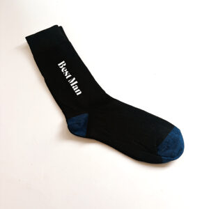 Socks - 1 x Pair Best Man (Random Colour Selection)