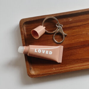 💐Key Ring Lip Balm - Loved (Pink)