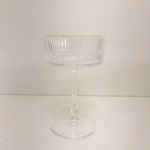 Champagne Glass Round With Golden Rim